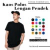 Kaos Polos Dewasa Lengan Pendek 30s